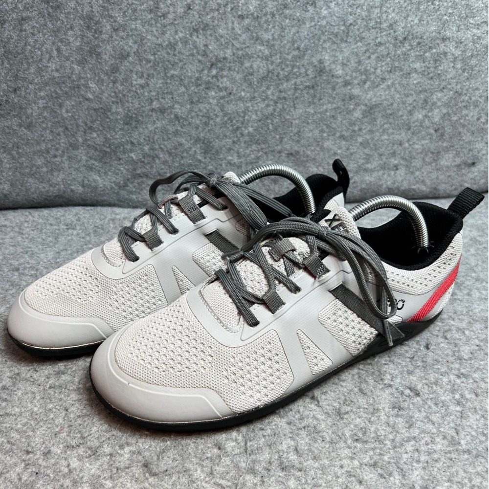Xero Shoes Prio Neo Mens Barefoot Running Shoes White Grey Red Minimalist 9.5